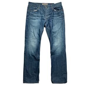 Tiffosi Jeans Mens Actual 39x35 Denim Regular Straight Fit Button Fly
